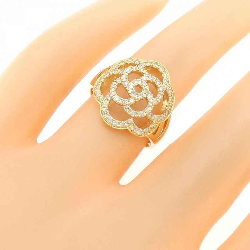 Nhẫn kim cương hoa K18YG 0.40CT 673213