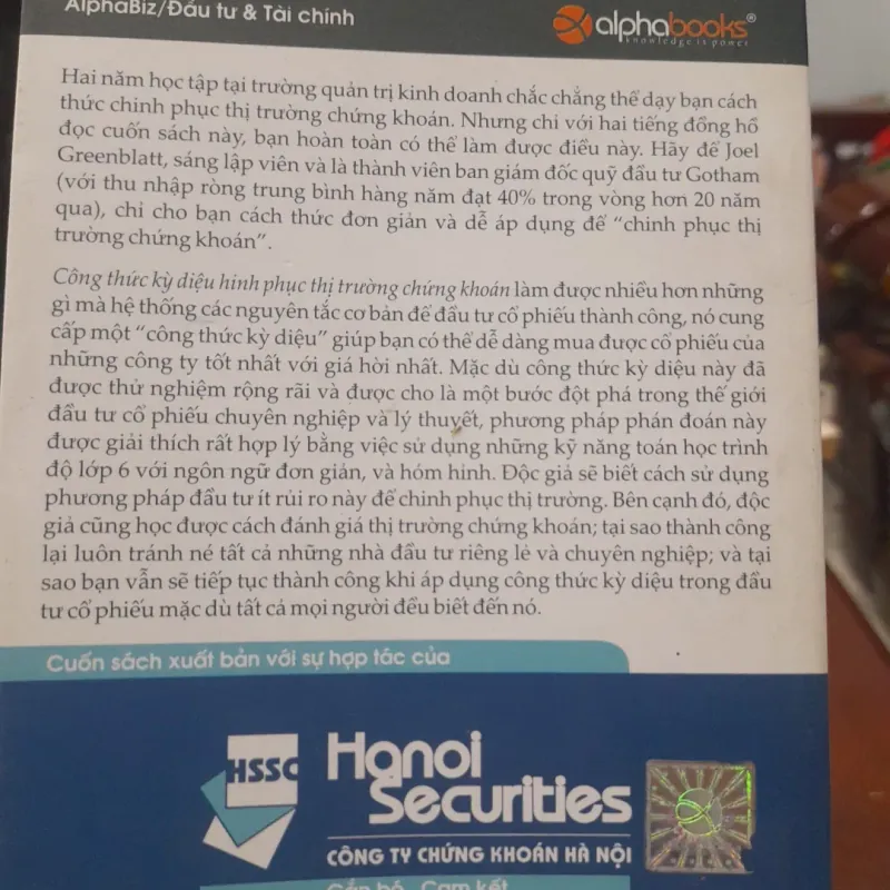 Joel Greenblatt - CÔNG THỨC KỲ DIỆU CHINH PHỤC THỊ TRƯỜNG CHỨNG KHOÁN 994024