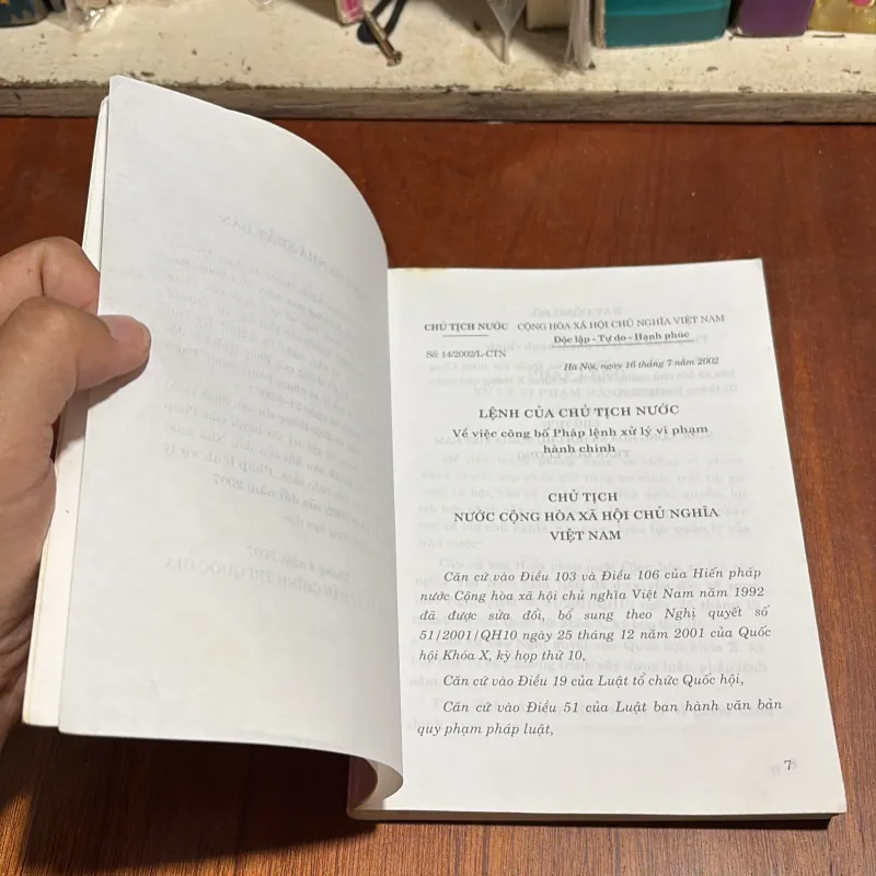 II Pháp Lệnh: Xử Lý Vi Phạm Hành Chính Năm 2002; Sửa Đổi Năm 2007 1002131