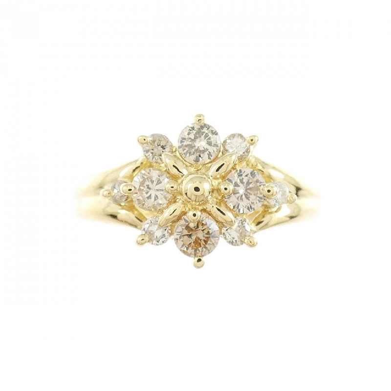 Nhẫn ngón út kim cương K18YG 0.35CT 669362