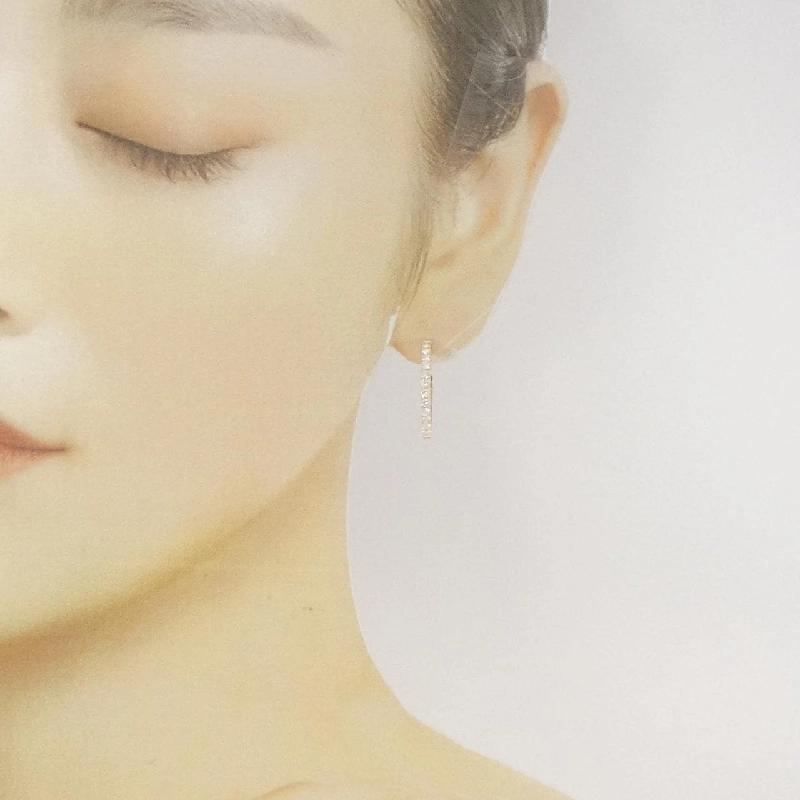 K18YG Khuyên tai kim cương 0.802CT - Hàng hiệu Chính hãng 871916