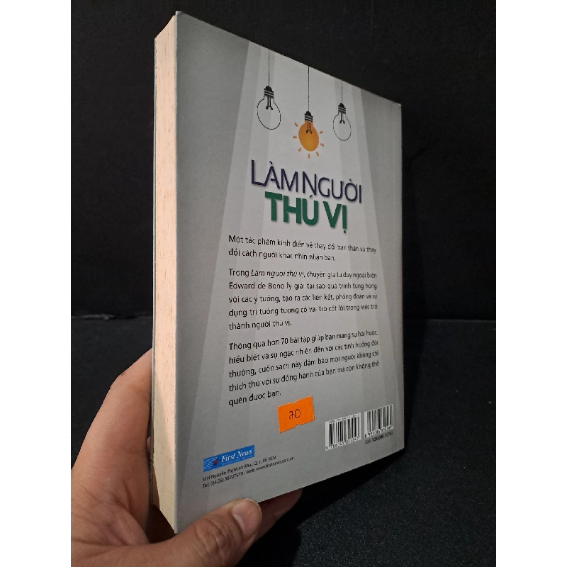 Làm người thú vị mới 80% bẩn bìa, ố 2020 Edward de Bono HCM1804 KỸ NĂNG 918849