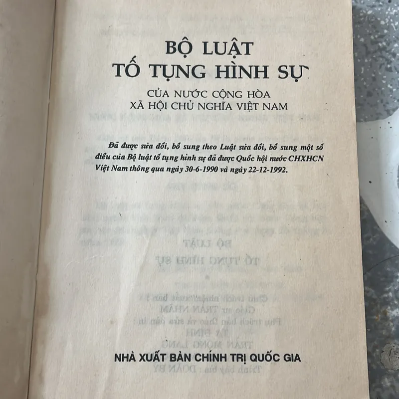Bộ luật Tố tụng hình sự 1988 711299