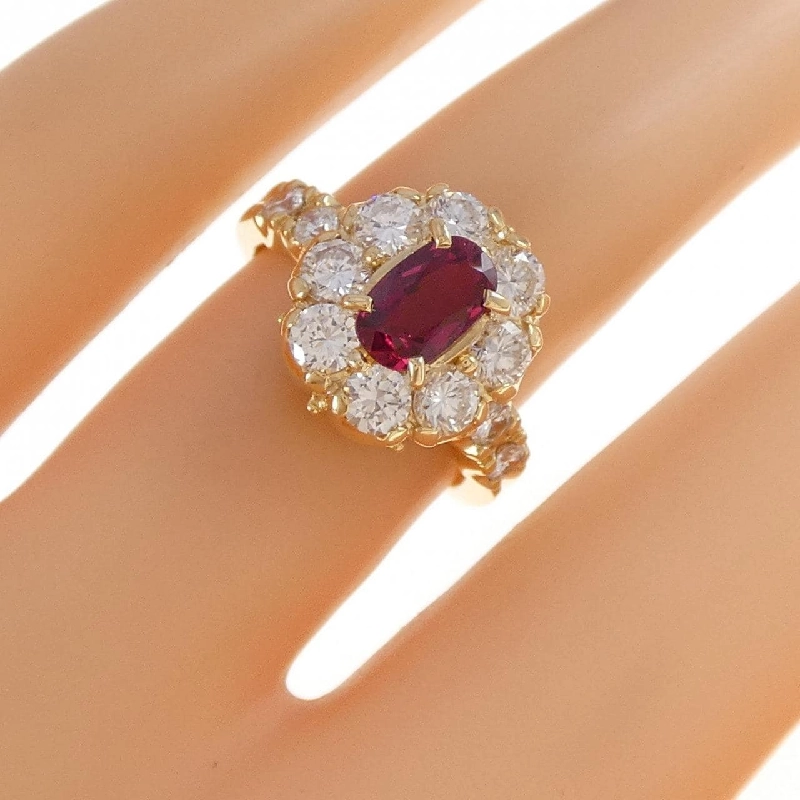 Nhẫn Ruby K18YG 0.89CT - Hàng hiệu Chính hãng 855817
