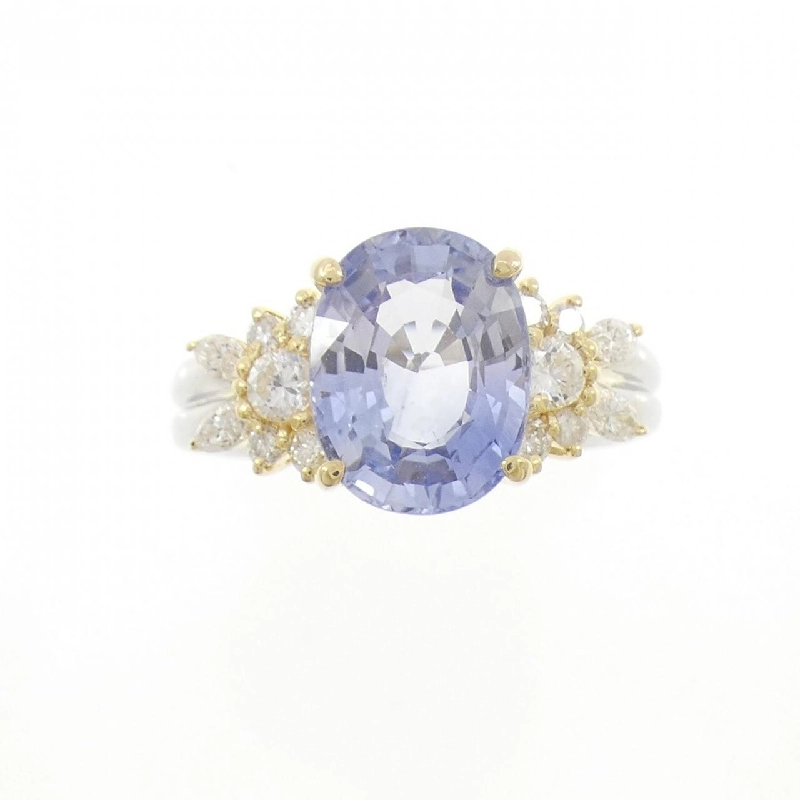 Nhẫn Sapphire K18YG/PT900 4.13CT - Hàng hiệu Chính hãng 851619