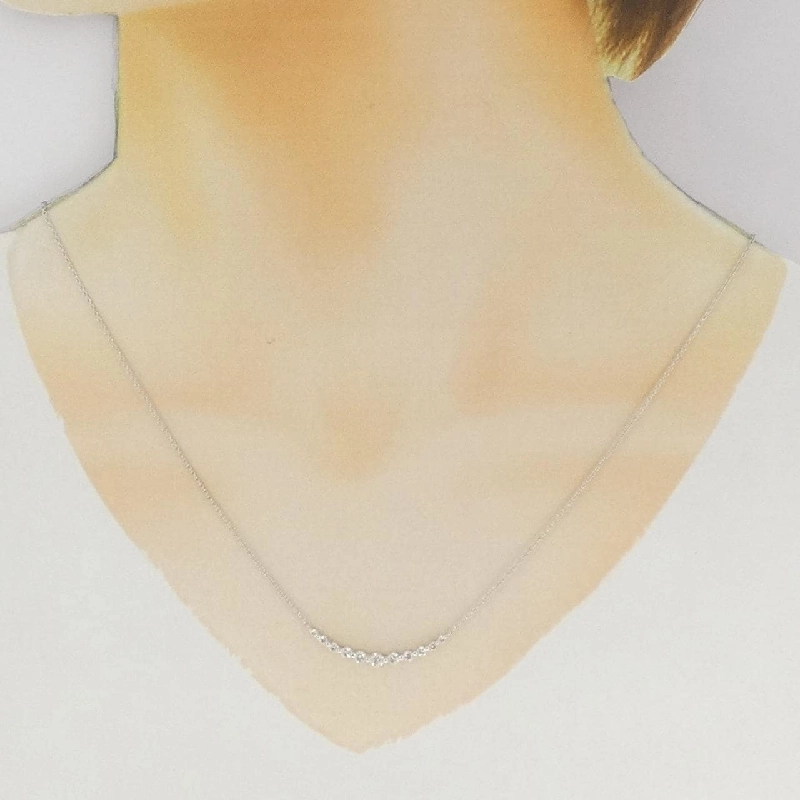 K18WG Dây chuyền kim cương 0.50CT - Hàng hiệu Chính hãng 858083