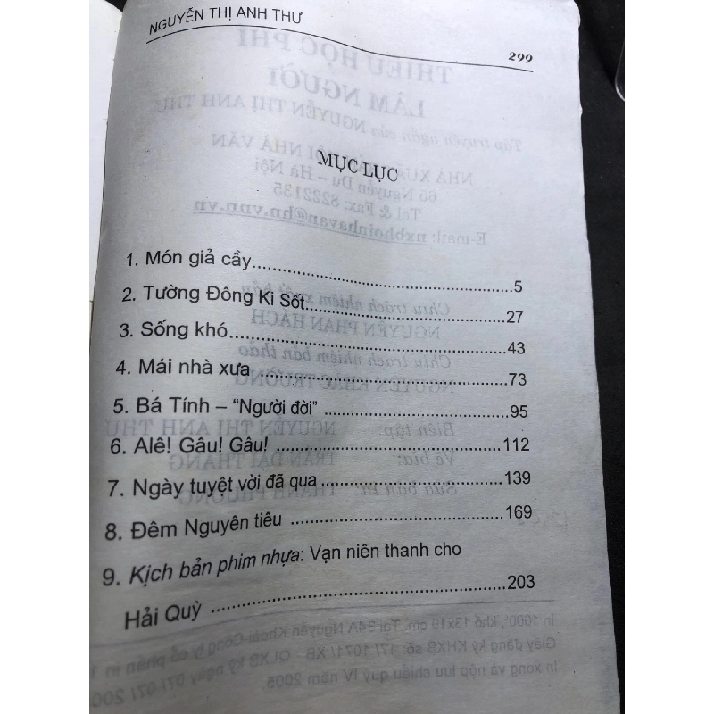 Thiếu học phí làm người 2005 mới 65% ố bẩn nhẹ cong ẩm Nguyễn Thị Anh Thư HPB0906 SÁCH VĂN HỌC 915333