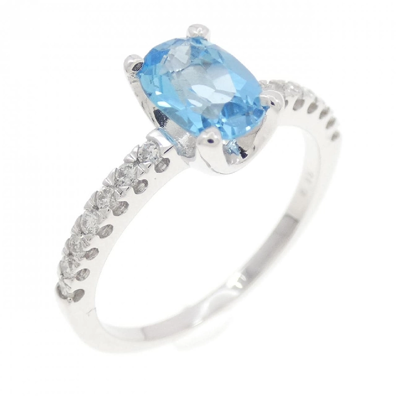 Nhẫn Blue Topaz K18WG - Hàng hiệu Chính hãng 850943