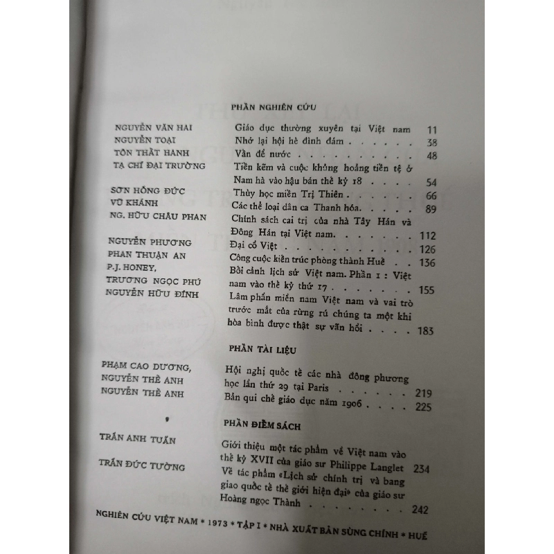 Remake Nghiên cứu Việt Nam - 1973 - 247 trang - LỊCH SỬ - CHÍNH TRỊ - TRIẾT HỌC - ANTQ2911-73 921105
