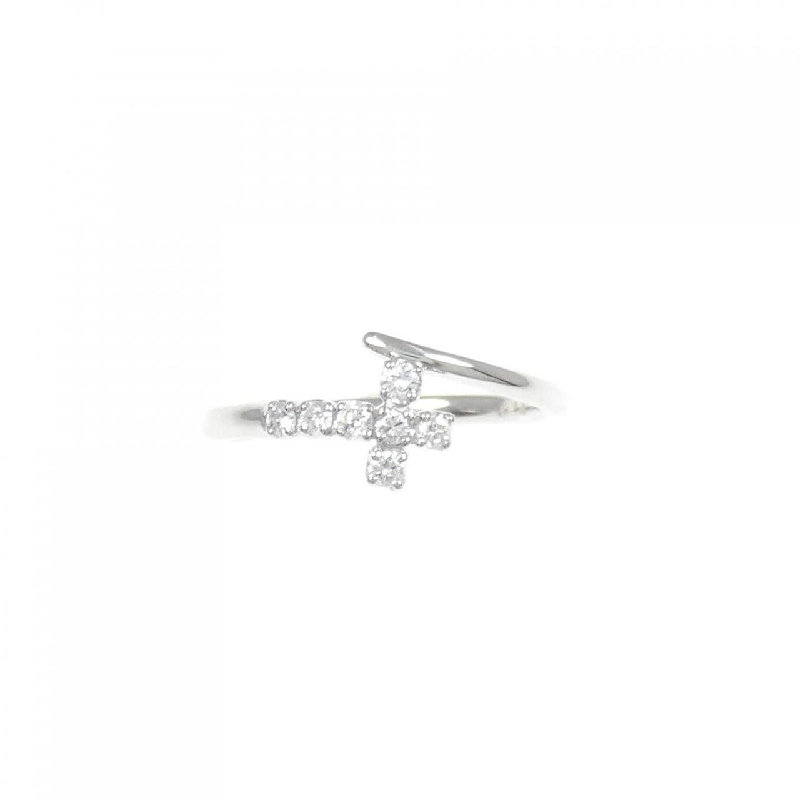 Nhẫn kim cương PT900 hình chữ thập 0.14CT 672026