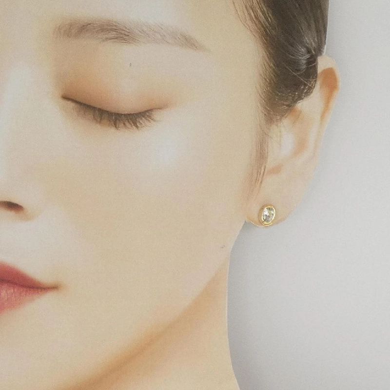 K18YG Aquamarine Bông tai - Hàng hiệu Chính hãng 866196