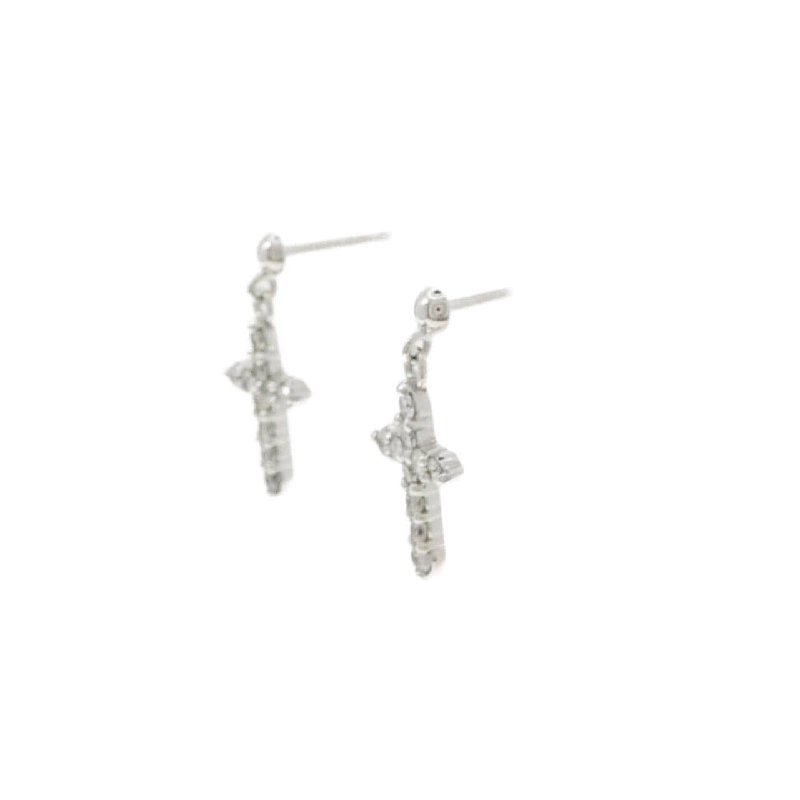 K14WG Bông tai kim cương 0.30CT - Hàng hiệu Authentic 871045