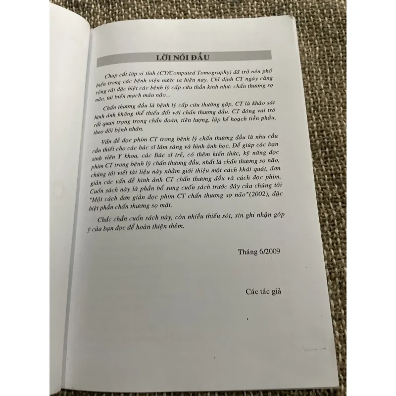 CT chấn thương đầu - PGS. PHẠM NGỌC HOA ThS. LÊ VẤN PHƯỚC; 150 trang khổ lớn  1021342