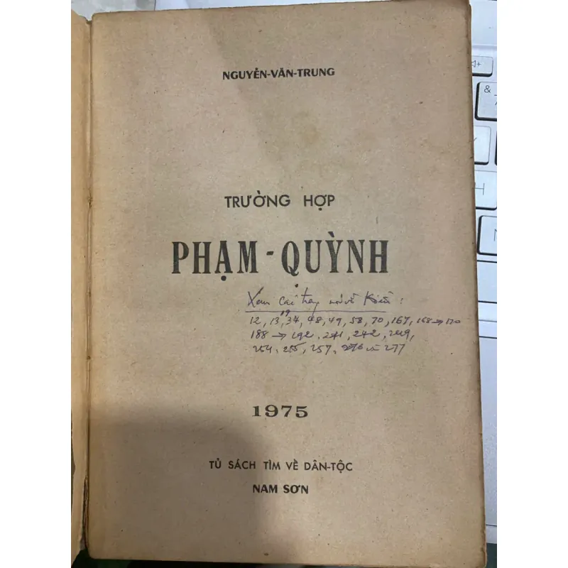 TRƯỜNG HỢP PHẠM QUỲNH - NGUYỄN VĂN TRUNG 561588