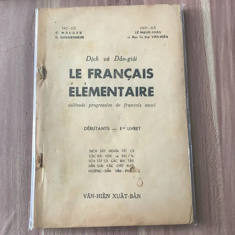 LE FRANÇAIS ELÉMENTAIRE méthode progressive de français usuel 621756