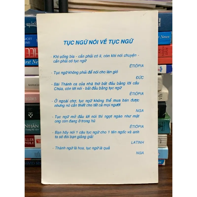 Tục ngữ, thành ngữ trên thế giới (Tập 1) — (NXB Văn Hóa Dân Tộc) 576741