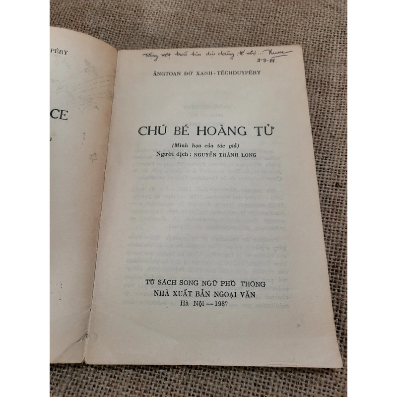 Chú bé hoàng tử _  Nguyễn Thành Long dịch_  song ngữ pháp Việt 336752