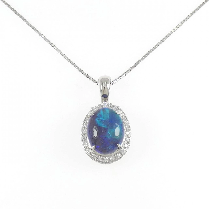 Dây chuyền opal đen PT900/PT850 5.60CT - Hàng hiệu chính hãng 857062