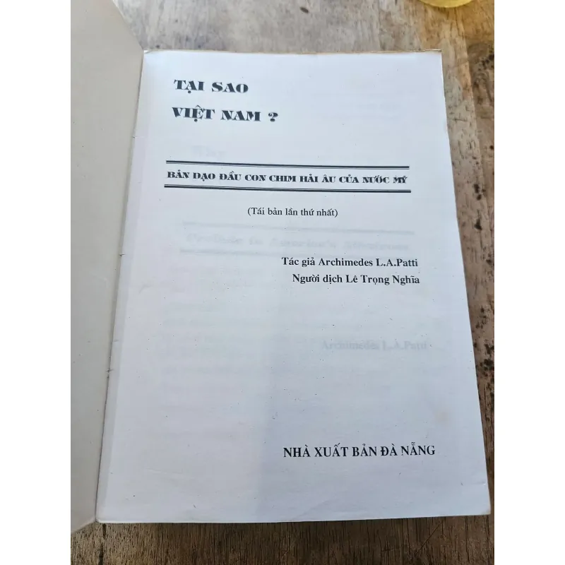 Tại sao Việt Nam - Why Việt Nam tác giả cựu thiếu tá tình báo Mỹ 759602
