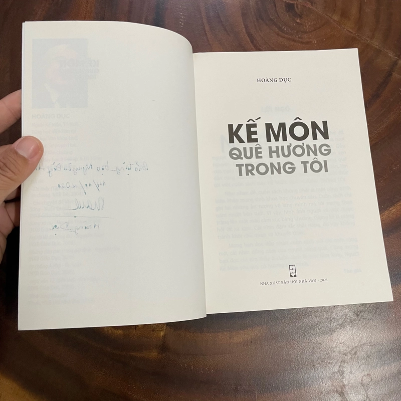 [Có Chữ Ký Tác Giả] II Tựa sách: Kế Môn _ Quê Hương Trong Tôi - Hoàng Dục - 2021 447059