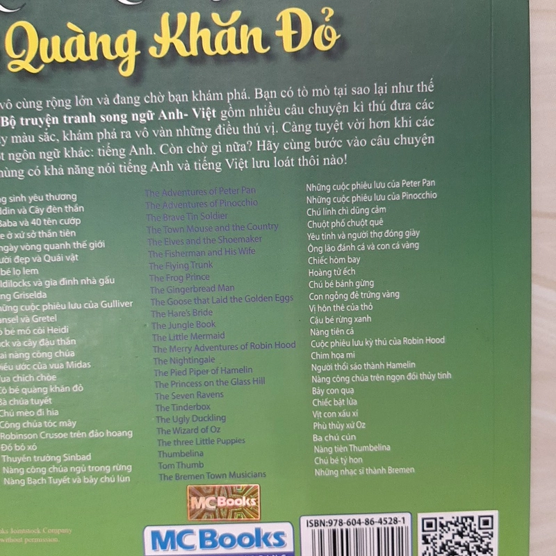 Cô bé quàng khăn đỏ (song ngữ Anh - Việt) 325626