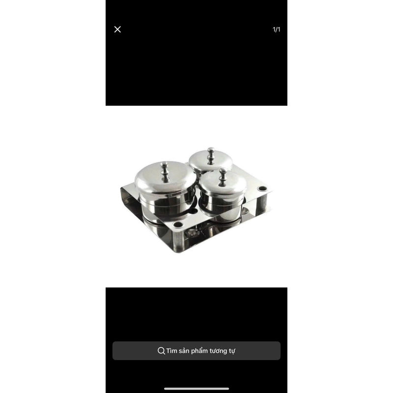 Bộ nồi inox đựng bột và liquid 452156