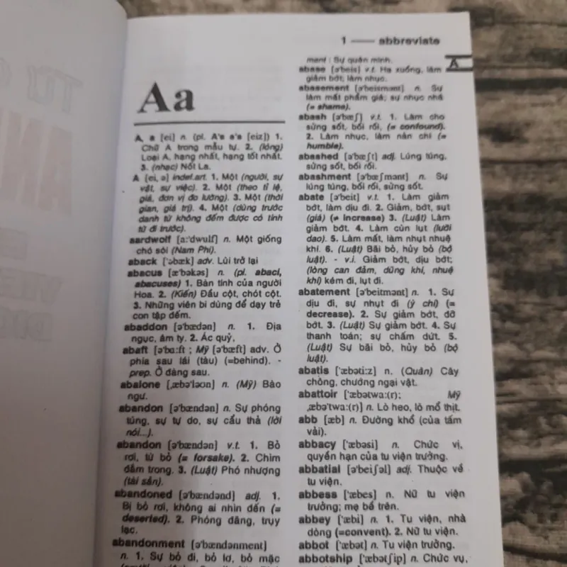 Từ điển bỏ túi Anh Việt -khoảng 249.000 mục từ ví dụ minh họa. TG Quang Hùng 755040