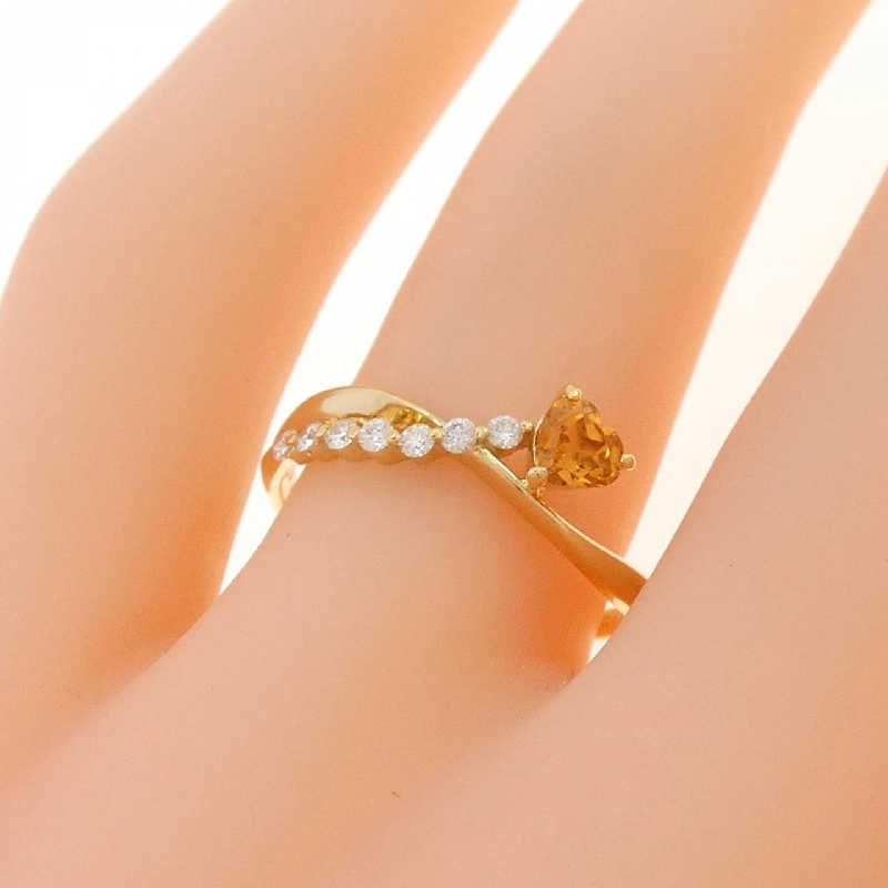 Nhẫn Garnet K18YG hình trái tim 0.31CT 672668