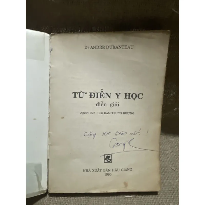 Từ điển y học D' ANDRE DURANTEAU gần 400 trang  800391