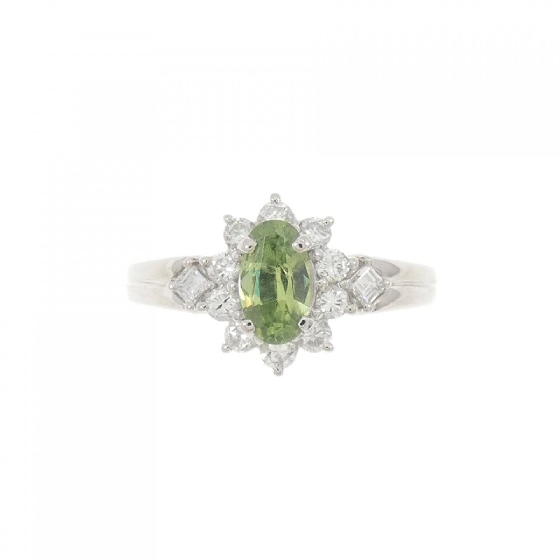 Nhẫn Đá Garnet Demantoid PT900 0.59CT - Hàng hiệu Chính hãng 855554