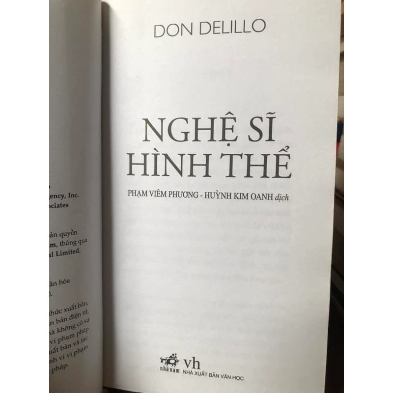 Sách Nghệ sĩ hình thể - Don Delillo 305578