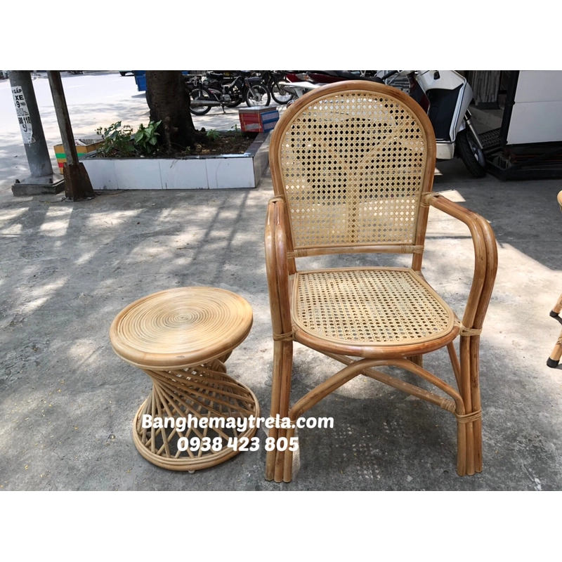 Ghế mây tự nhiên lưới mắt cáo giá rẻ 495990