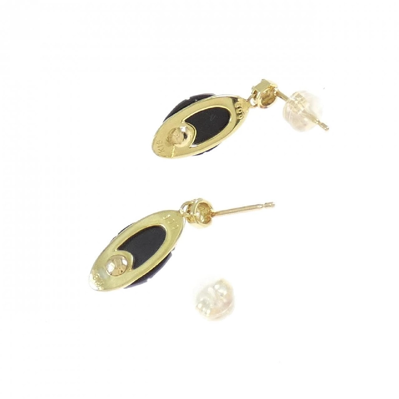 K18YG Onyx Bông tai - Hàng hiệu Chính hãng 873353