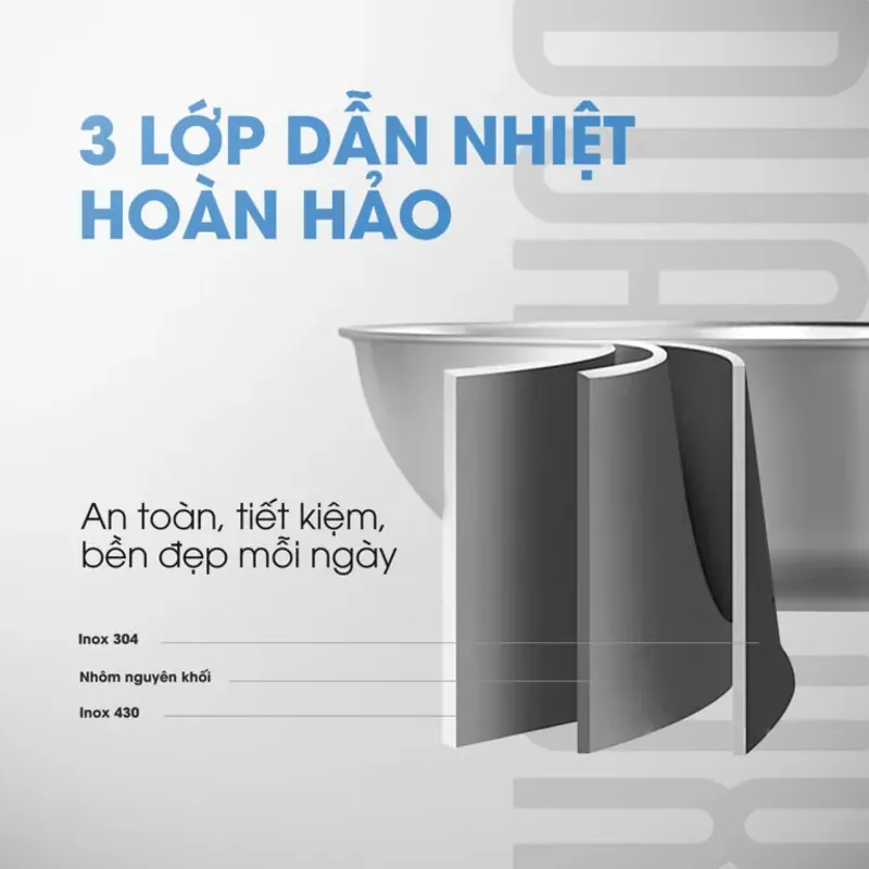 🌿 Chảo inox Kalite Dual Lux – An toàn, bền bỉ, dùng cho mọi loại bếp 782485