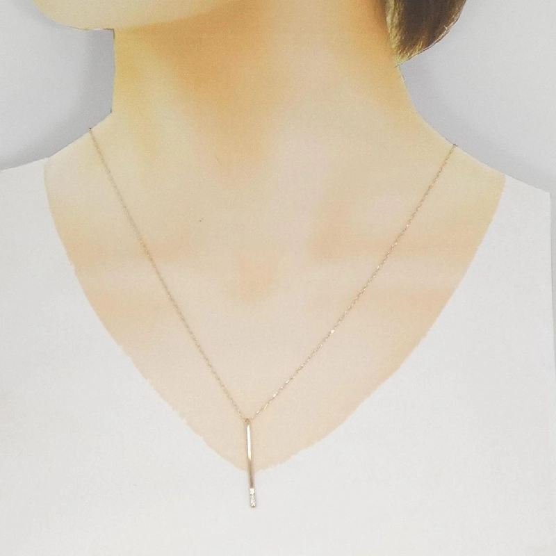 K18PG Dây chuyền kim cương ba viên 0.05CT - Hàng hiệu Chính hãng 863523