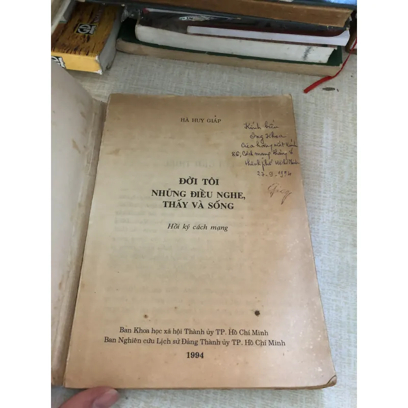 Đời tôi, những điều nghe thấy và sống-Hà Huy Giáp 969958