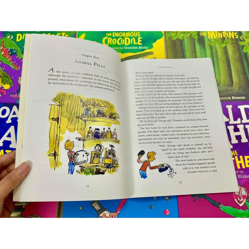 Roald Dahl Collection (Sách nhập) - 20 quyển sách màu - Khổ to A4 937275