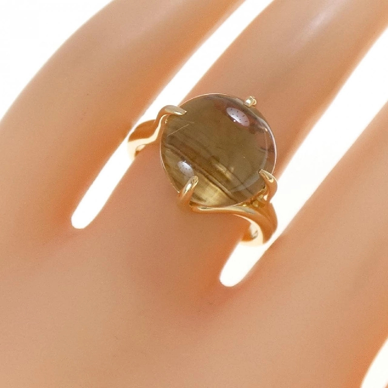 Nhẫn K18YG Rutile Quartz - Hàng hiệu Authentic 854158