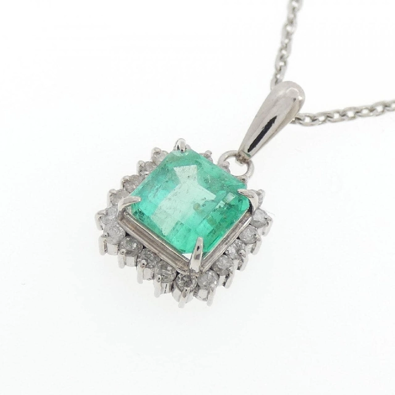 Dây chuyền Emerald PT900/PT850 1.34CT - Hàng hiệu Chính hãng 858205