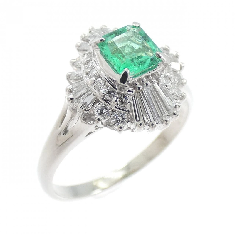 Nhẫn Emerald PT900 0.35CT - Hàng hiệu Chính hãng 849234