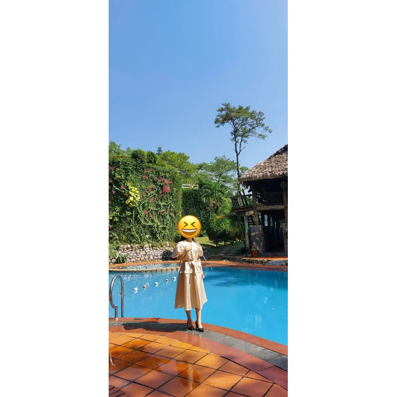 Đầm yếm xanh sz S 1059342