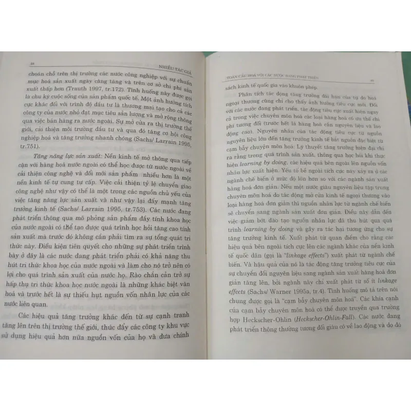 TOÀN CẦU HOÁ VỚI CÁC NƯỚC ĐANG PHÁT TRIỂN 694660