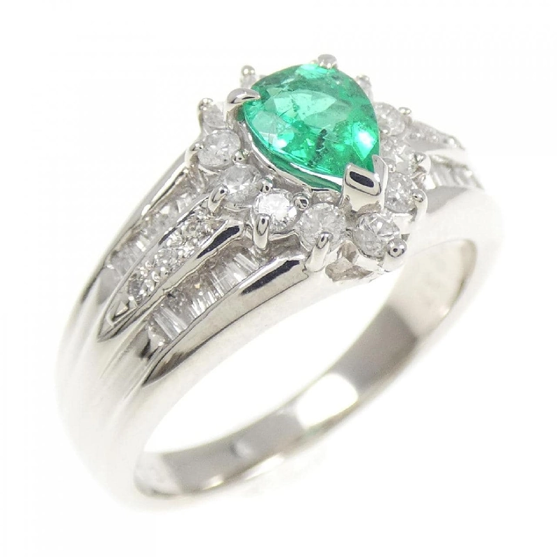 Nhẫn Emerald PT900 0.34CT - Hàng hiệu Authentic 852206