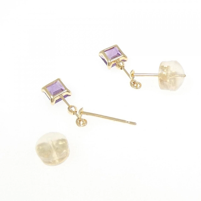 K18YG Amethyst Earrings - Hàng hiệu Authentic 868476