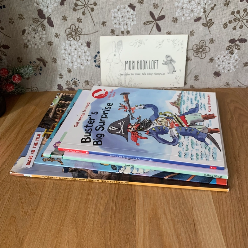 Combo 4 cuốn truyện tranh và thơ chủ đề Pirate, Used, Trình độ A2, đọc thêm ở mô tả 478353