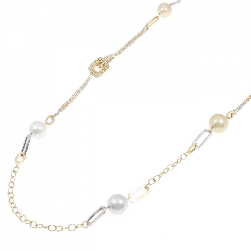 Dây chuyền ngọc trai trắng 750YG/750WG - Hàng hiệu Authentic 848534