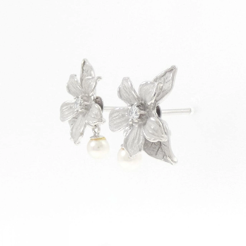 PT900 Bông tai hoa ngọc trai Akoya 3.5mm - Hàng hiệu Chính hãng 866389