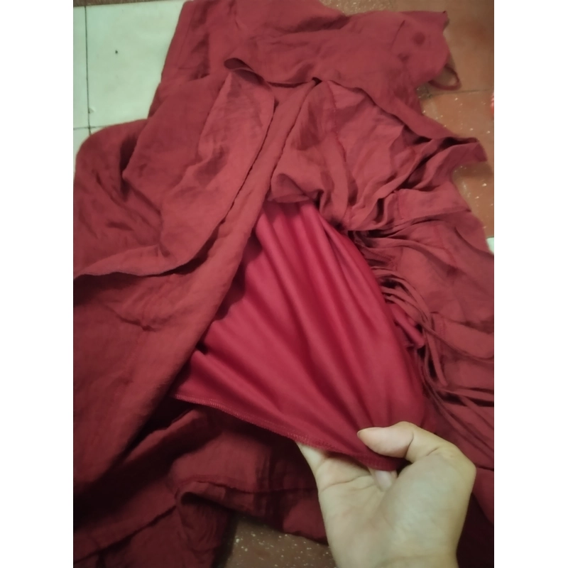 Đầm đi tiệc 2 dây màu đỏ size M 493003