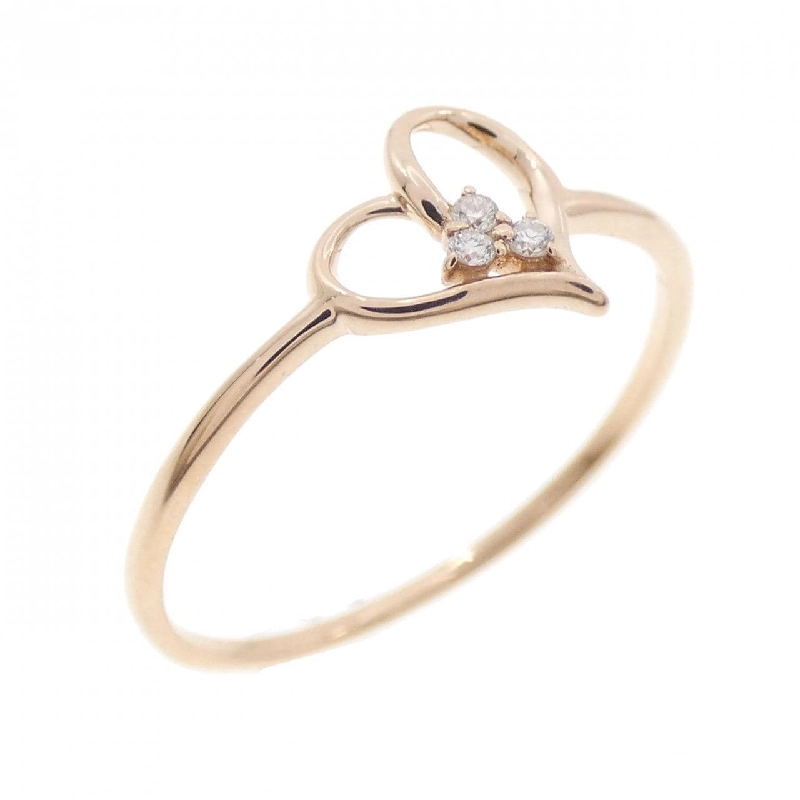 Nhẫn kim cương K10PG hình trái tim 667983