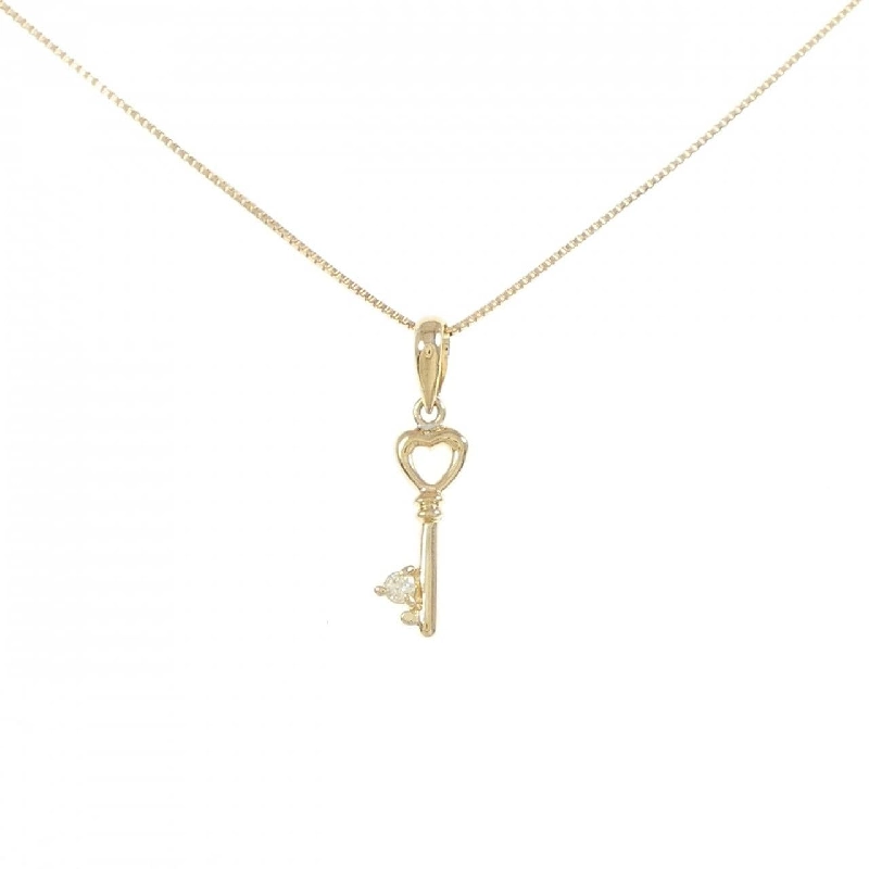 K18YG Khóa Kim Cương Dây Chuyền - Hàng hiệu Chính hãng 861602